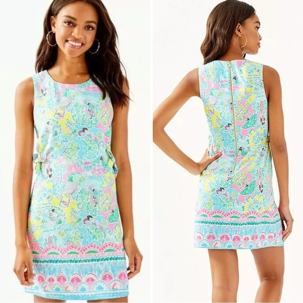 NWOT Size 8 Lilly Pulitzer Marli Stretch Shift Dress Pop Up In The Beginning